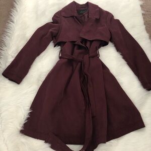 Banana Republic Factory plum trench coat